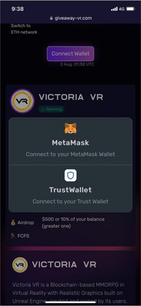 Crypto Scam_Metaverse_Victoris VR Scam_20220815